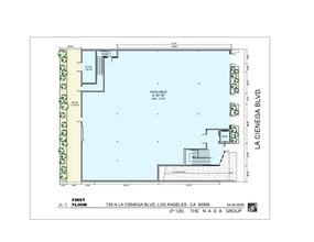 729-731 N La Cienega Blvd, Los Angeles, CA à louer Plan d’étage– Image 1 sur 1