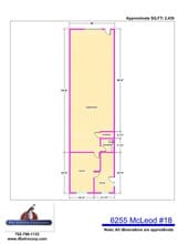 6255 McLeod Dr, Las Vegas, NV à louer Plan d’étage– Image 1 sur 9