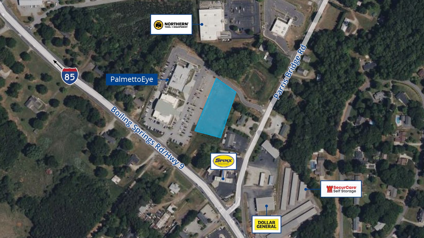 1520 Boiling Springs Rd, Boiling Springs, SC à vendre Aérien– Image 1 sur 3
