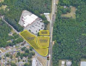 15700-15702 Jefferson Davis Hwy, Colonial Heights, VA - Vue aérienne vue de carte