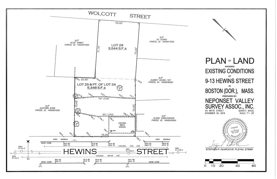 9-13 Hewins St, Boston, MA à vendre - Plan de site – Image 2 sur 2