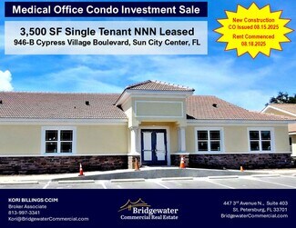 Plus de détails pour 946 Cypress Village Blvd, Sun City Center, FL - Bureau à vendre