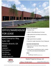 4042 Enterprise Way, Flowery Branch, GA à louer Photo de l’immeuble– Image 1 sur 3