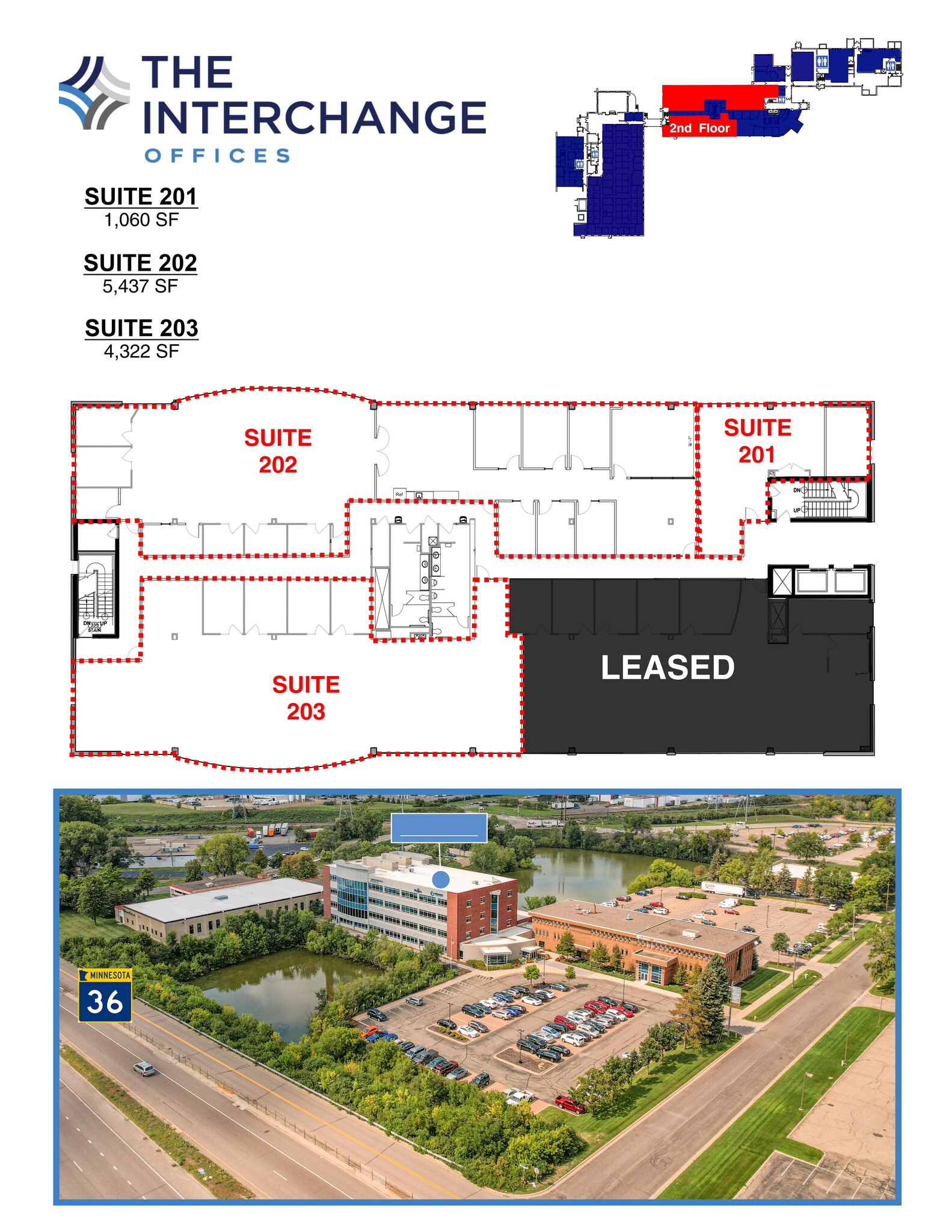2361 W Highway 36, Roseville, MN à louer Plan de site– Image 1 sur 1