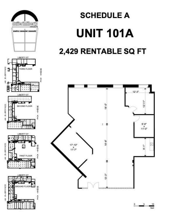 219 Dufferin St, Toronto, ON à louer Plan d’étage– Image 1 sur 1