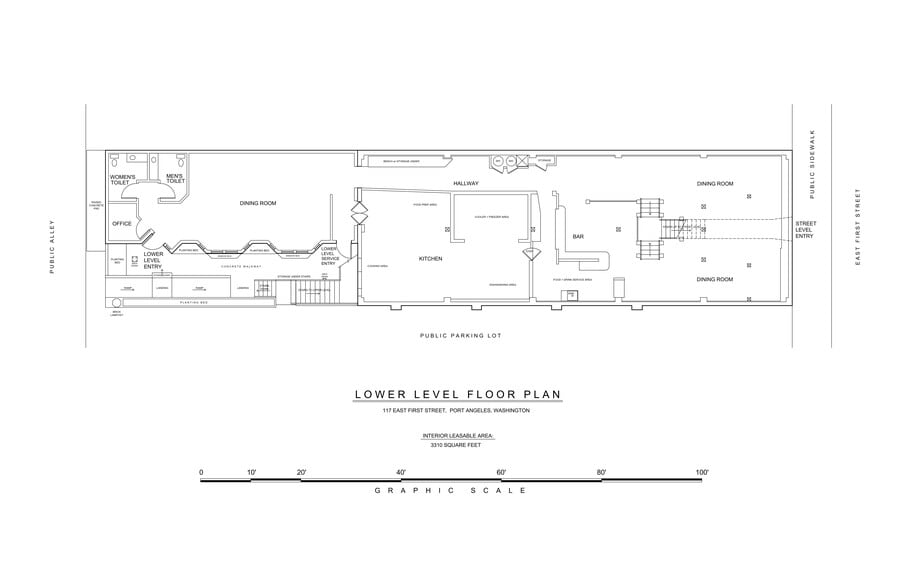117 E 1st St, Port Angeles, WA à louer - Plan de site – Image 1 sur 14