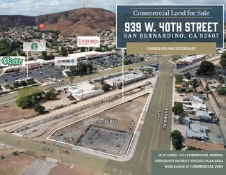 Plus de détails pour 939 W 40th St, San Bernardino, CA - Terrain à vendre