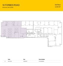 10 Forbes Rd, Braintree, MA à louer Plan d’étage– Image 2 sur 2