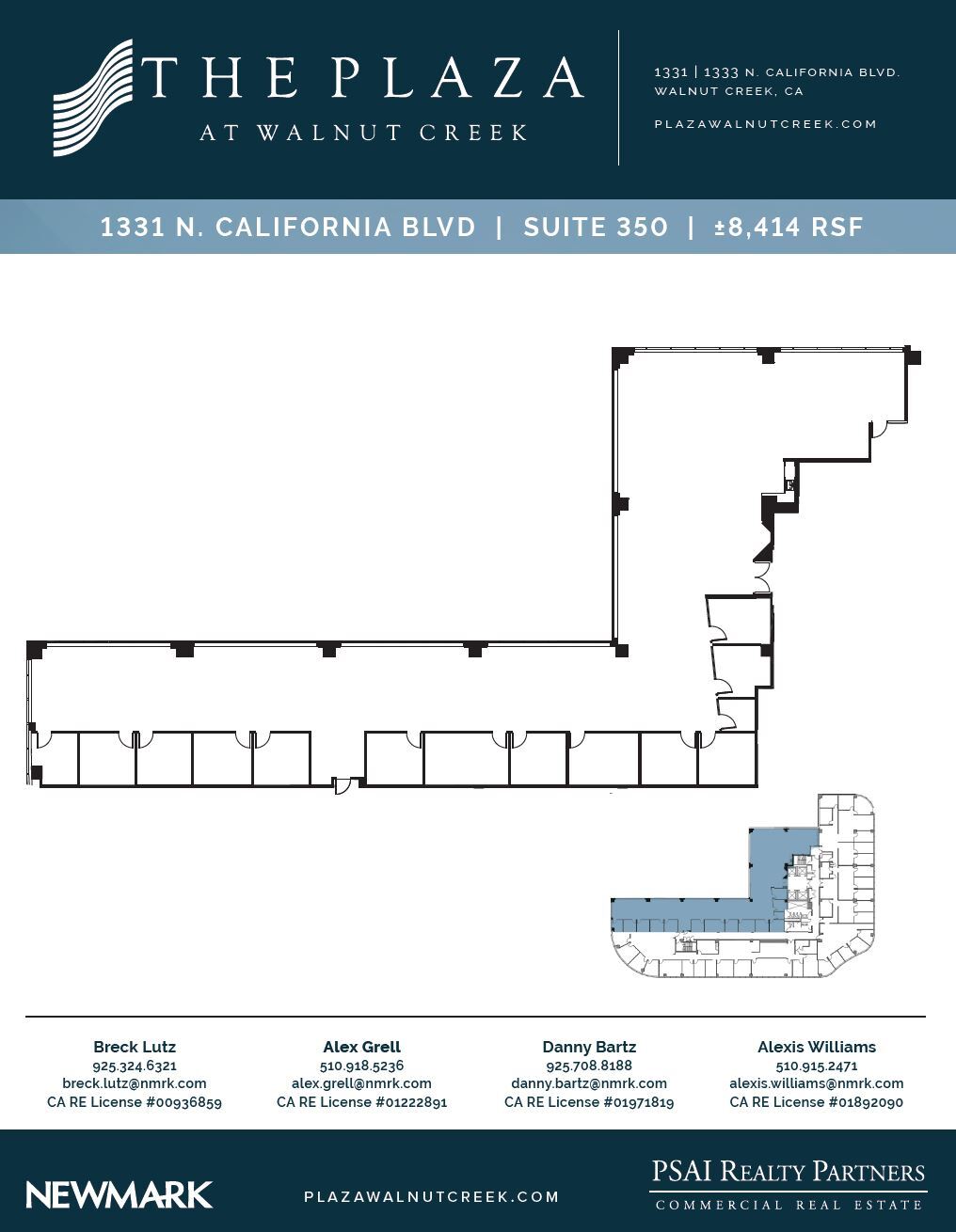 1331 N California Blvd, Walnut Creek, CA à louer Plan d’étage– Image 1 sur 1