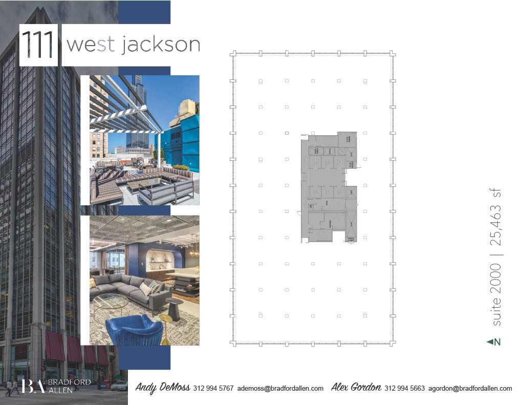 111 W Jackson Blvd, Chicago, IL à louer Plan d’étage– Image 1 sur 3