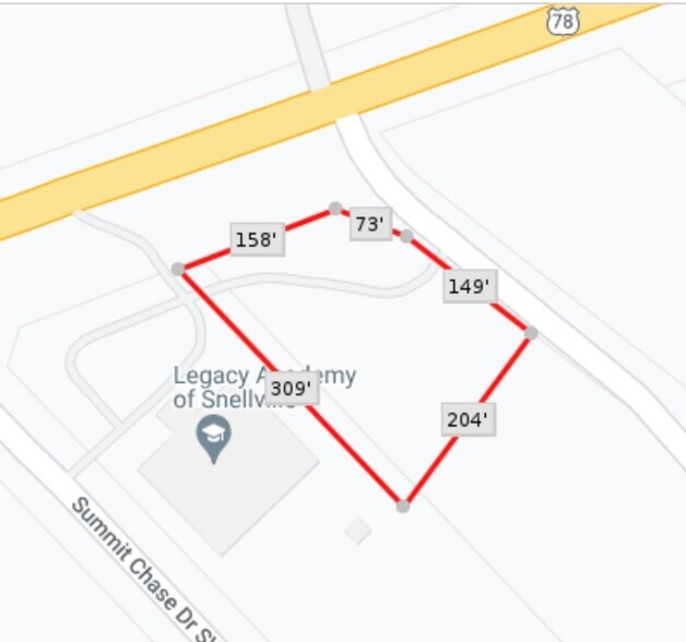 1450 Crestview Drive Southwest Dr, Snellville, GA à vendre - Plan de site – Image 2 sur 2