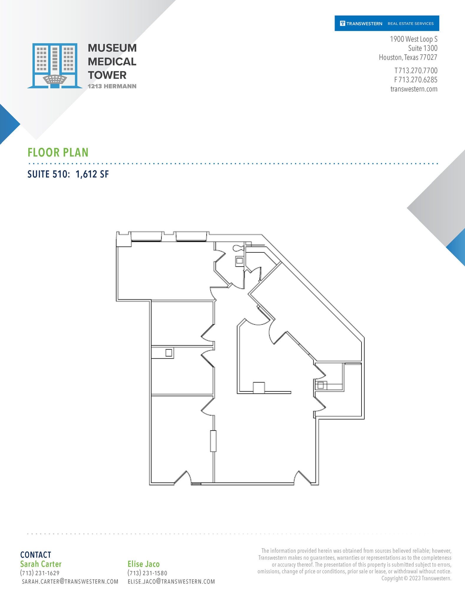 1213 Hermann Dr, Houston, TX à louer Plan d’étage– Image 1 sur 1
