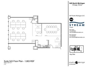 645 N Michigan Ave, Chicago, IL à louer Plan d’étage– Image 1 sur 1