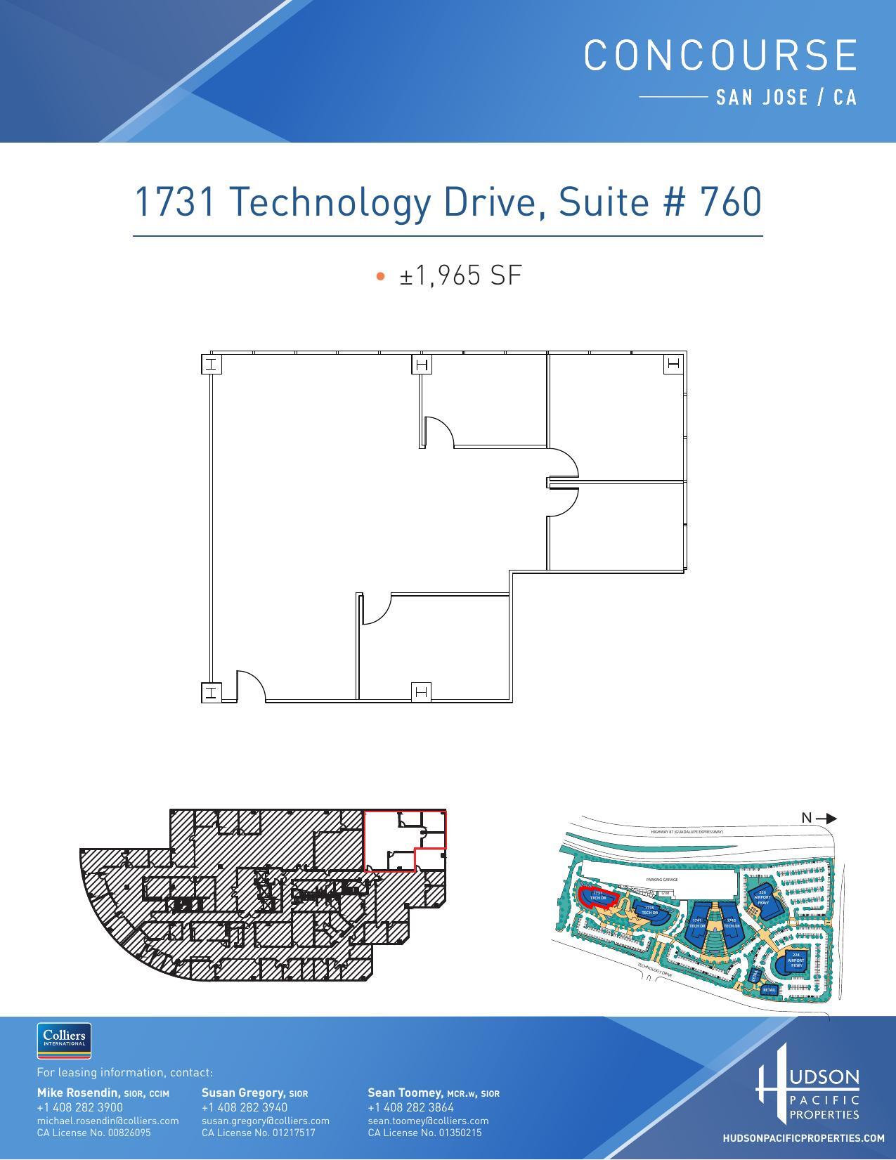 224 Airport Pkwy, San Jose, CA à louer Plan d’étage– Image 1 sur 1