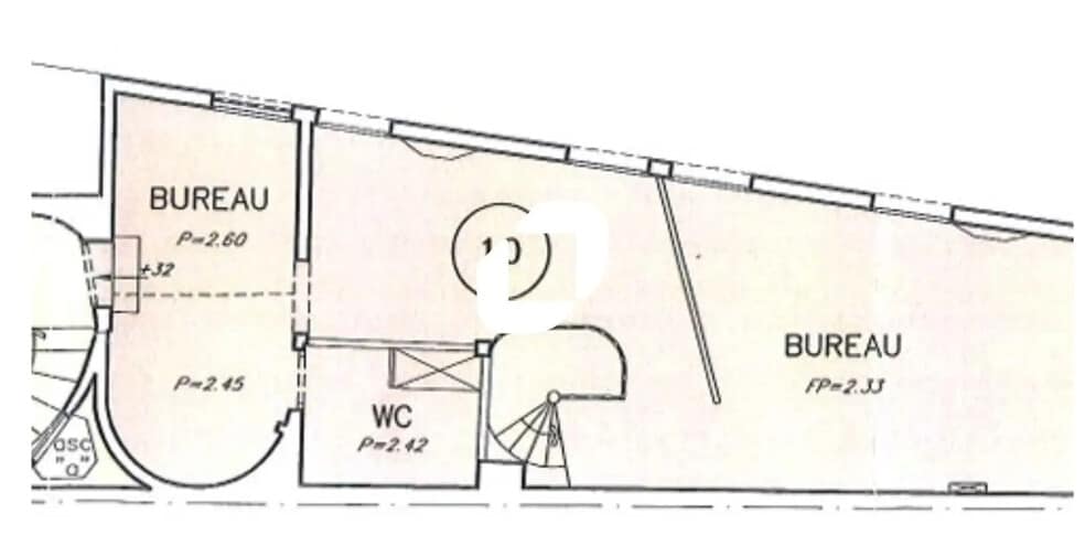 Bureau dans Paris à louer - Plan d’étage – Image 3 sur 4