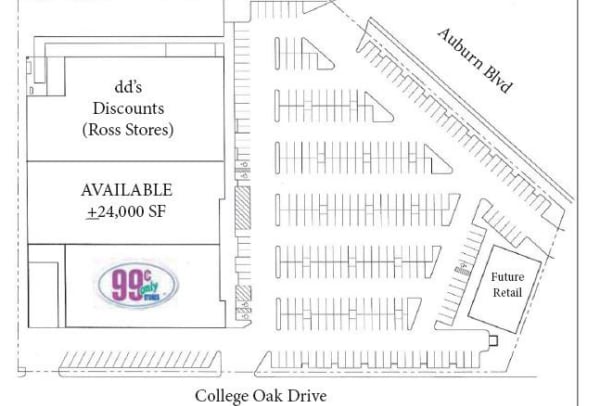4909 Auburn Blvd, Sacramento, CA à louer Plan d’étage– Image 1 sur 1