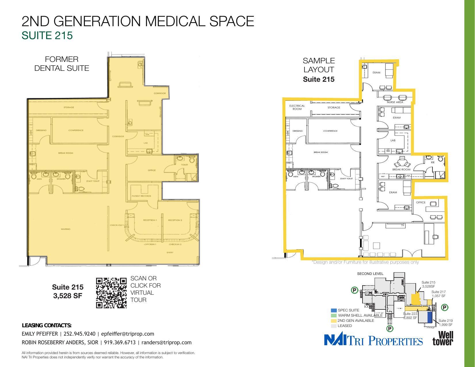 8300 Health Park, Raleigh, NC à louer Plan d’étage– Image 1 sur 1