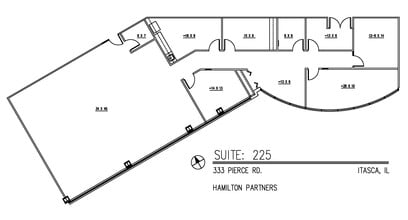 333 Pierce Rd, Itasca, IL à louer Plan d’étage– Image 2 sur 3