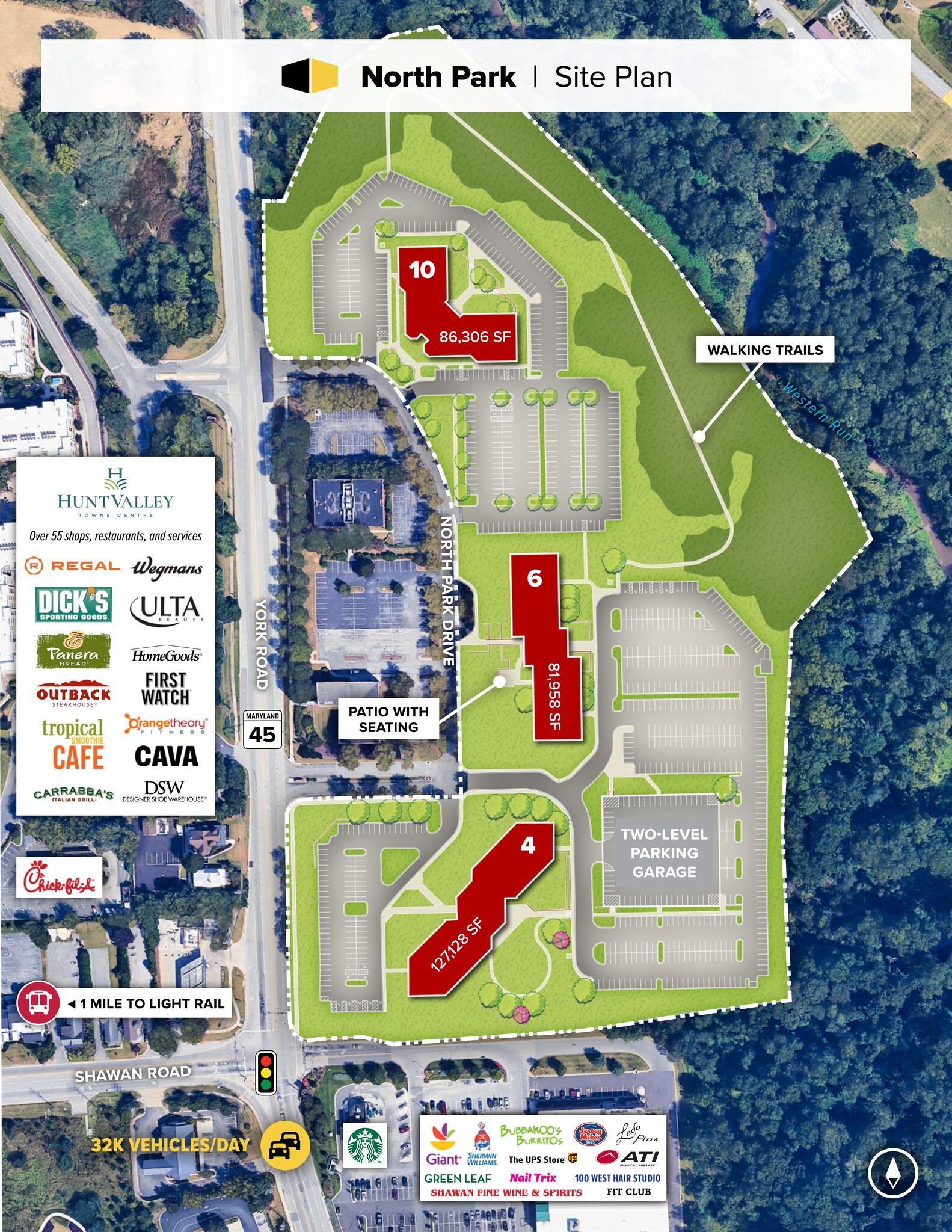 4 N Park Dr, Hunt Valley, MD à louer Plan de site– Image 1 sur 2