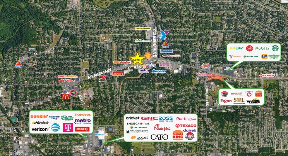 3129 Atlanta Hwy, Montgomery, AL à vendre - Photo de l’immeuble – Image 2 sur 2