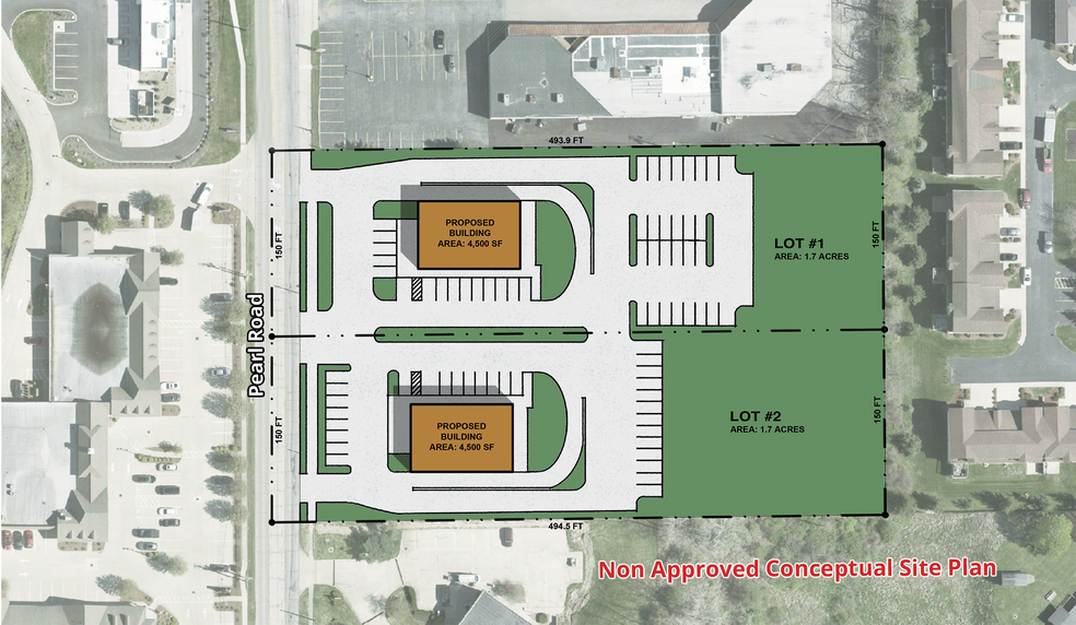 1815-1817 Pearl Rd, Brunswick, OH à louer - Plan de site – Image 2 sur 3