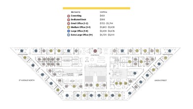 414 Union St, Nashville, TN à louer Plan d’étage– Image 1 sur 8