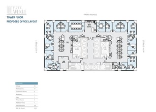 100 Park Ave, New York, NY à louer Plan d’étage– Image 1 sur 5