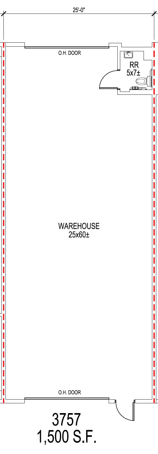 3649-3661 N Beach St, Fort Worth, TX à louer Plan d’étage– Image 1 sur 1