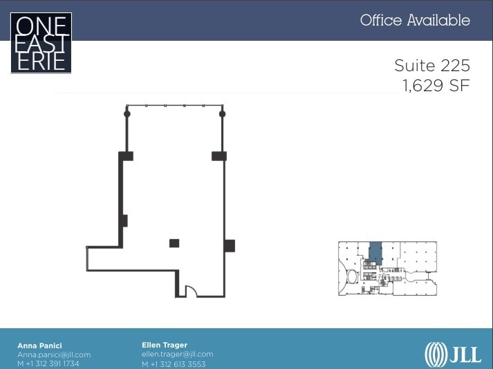 1 E Erie St, Chicago, IL à louer Plan d’étage– Image 1 sur 1