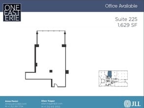 1 E Erie St, Chicago, IL à louer Plan d’étage– Image 1 sur 1