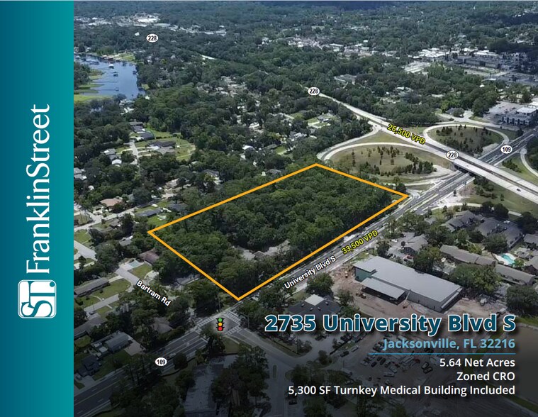 2735 University Blvd, Jacksonville, FL à vendre - Photo de l’immeuble – Image 1 sur 6