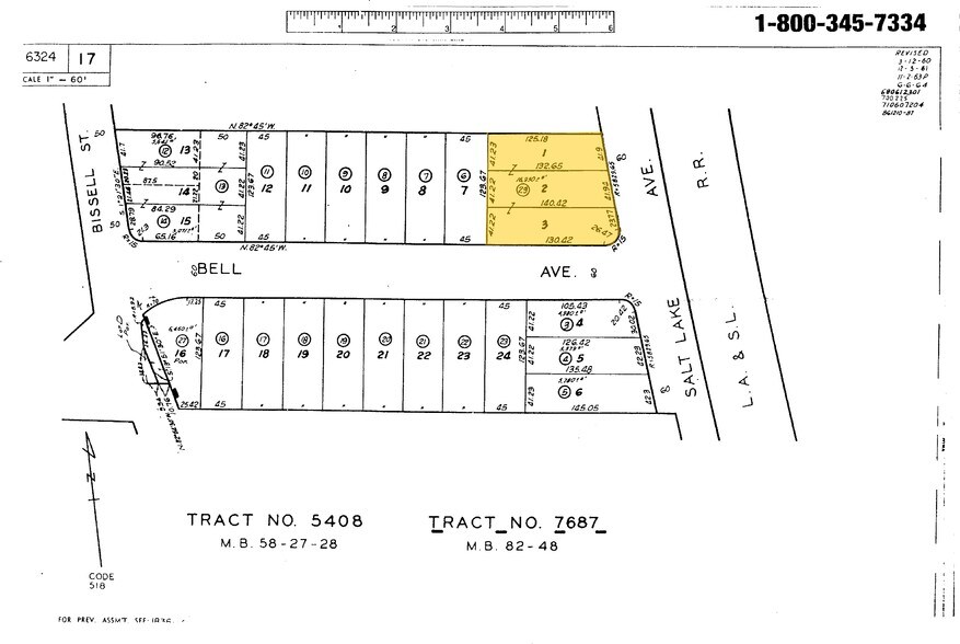6717-6727 Salt Lake Ave, Bell, CA à louer - Plan cadastral – Image 2 sur 2