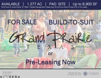 Plus de détails pour 2016 Forum Dr, Grand Prairie, TX - Terrain à vendre