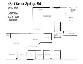 4801-4849 Keller Springs Rd, Addison, TX à louer Plan d’étage– Image 1 sur 1