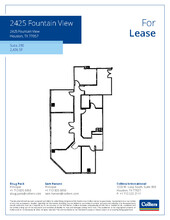 2425 Fountain View Dr, Houston, TX à louer Plan d’étage– Image 1 sur 1