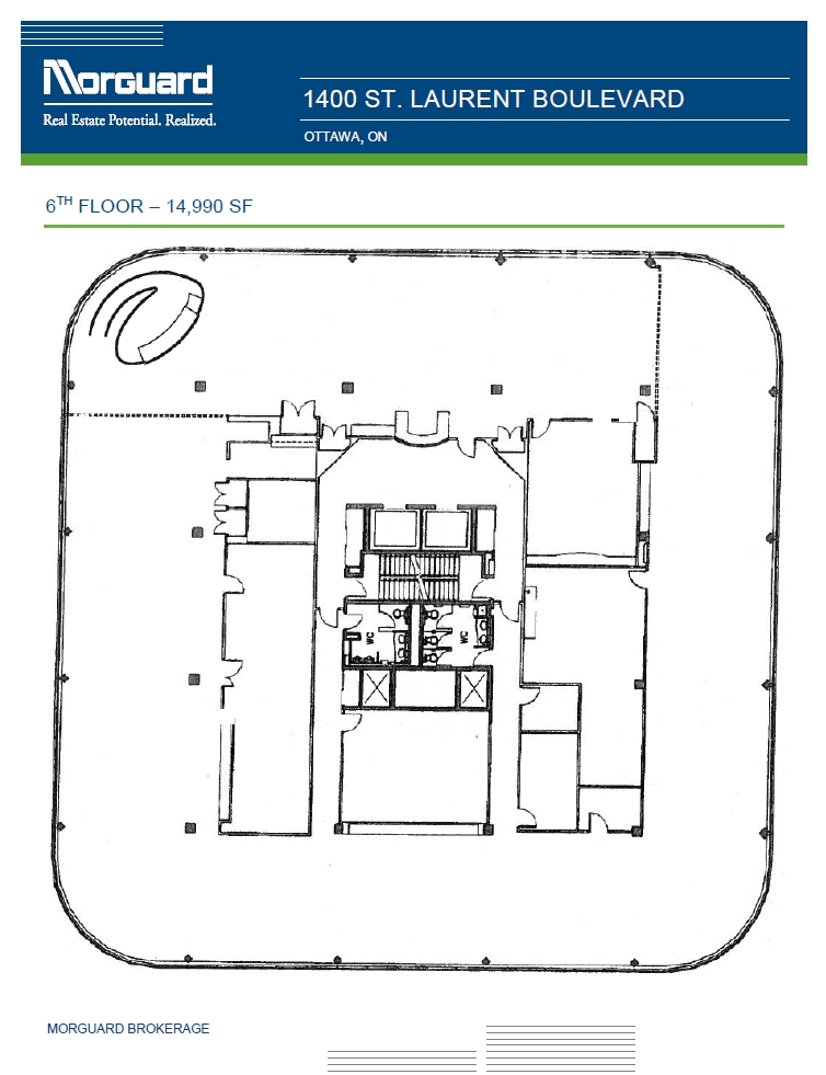 1400 St Laurent Blvd, Ottawa, ON à louer Plan d’étage– Image 1 sur 1