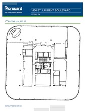 1400 St Laurent Blvd, Ottawa, ON à louer Plan d’étage– Image 1 sur 1