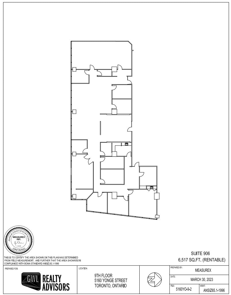 5150-5160 Yonge St, Toronto, ON à louer Plan d’étage– Image 1 sur 1