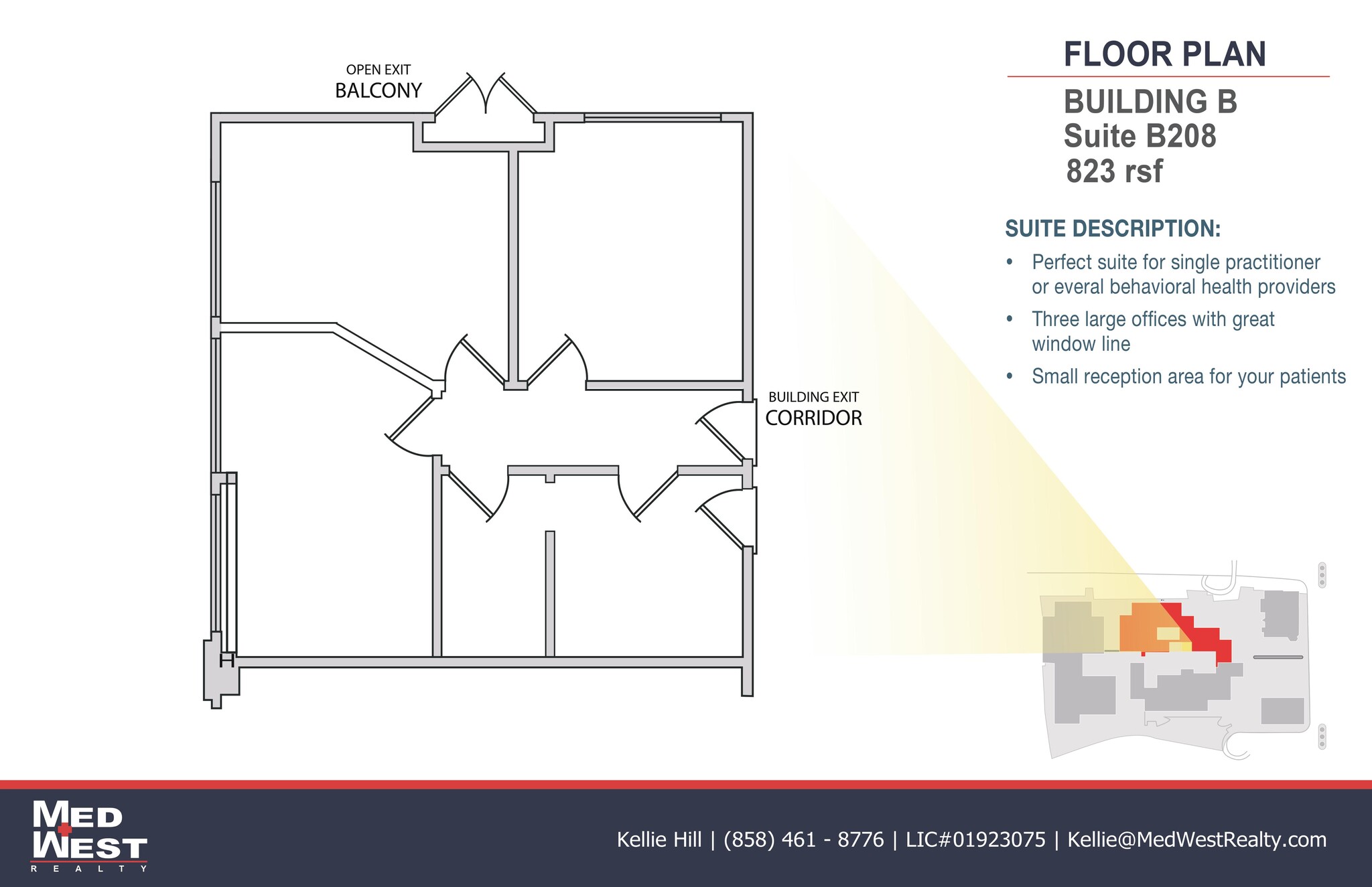 8950 Villa La Jolla Dr, La Jolla, CA à louer Plan d’étage– Image 1 sur 1