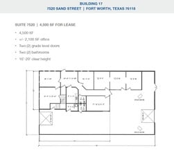 2501-2519 Gravel Dr, Fort Worth, TX à louer Plan d’étage– Image 1 sur 1
