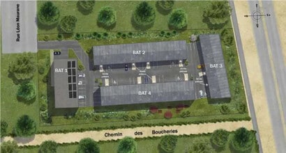 9 Rue Léon Morane, Mérignac, GIR - VUE AÉRIENNE vue de carte