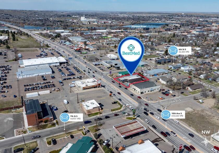 609 10th Ave S, Great Falls, MT à vendre - Aérien – Image 2 sur 3