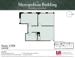 134 N LaSalle St, Chicago, IL à louer Plan d’étage– Image 1 sur 5
