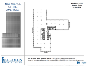 1350 Avenue of the Americas, New York, NY à louer Plan d’étage– Image 2 sur 2