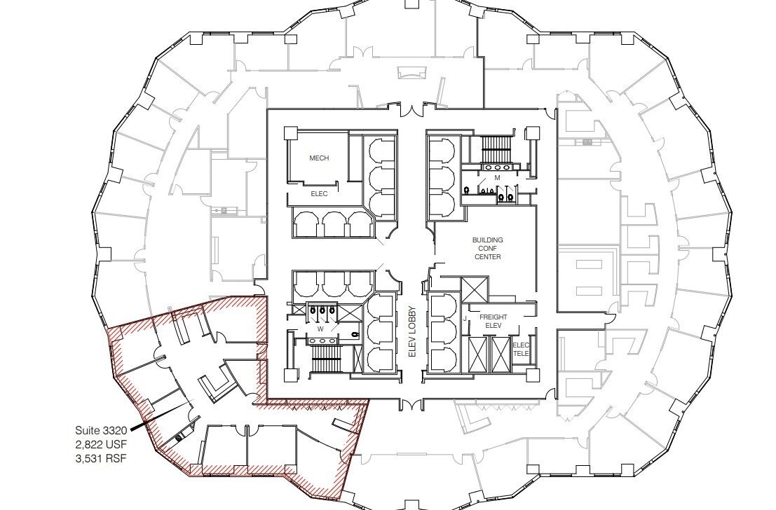 633 W 5th St, Los Angeles, CA à louer Plan d’étage– Image 1 sur 1