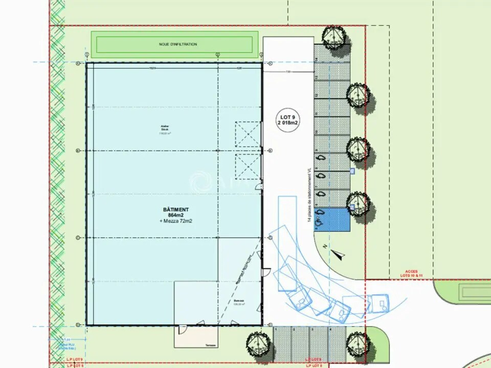 Local d'activités dans Geispolsheim à vendre Plan de site– Image 1 sur 2