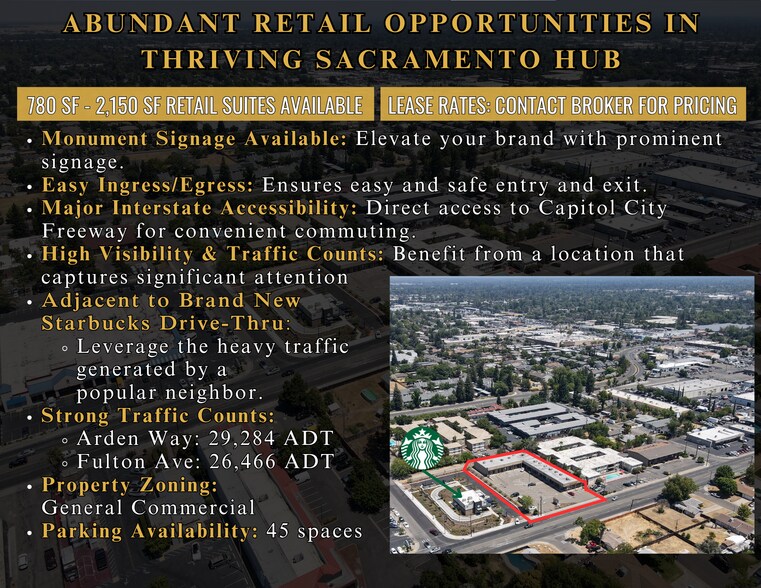 2355-2377 Arden Way, Sacramento, CA à louer - Photo de l’immeuble – Image 2 sur 11