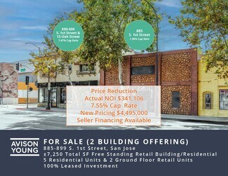 Plus de détails pour 885-889 S 1st St, San Jose, CA - Local commercial à vendre