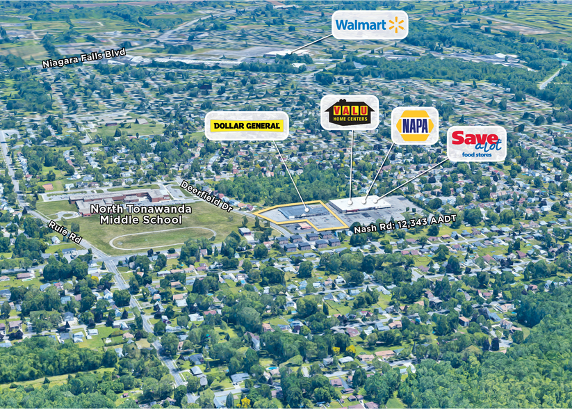 1381 Nash Rd, North Tonawanda, NY à louer - Aérien – Image 2 sur 3