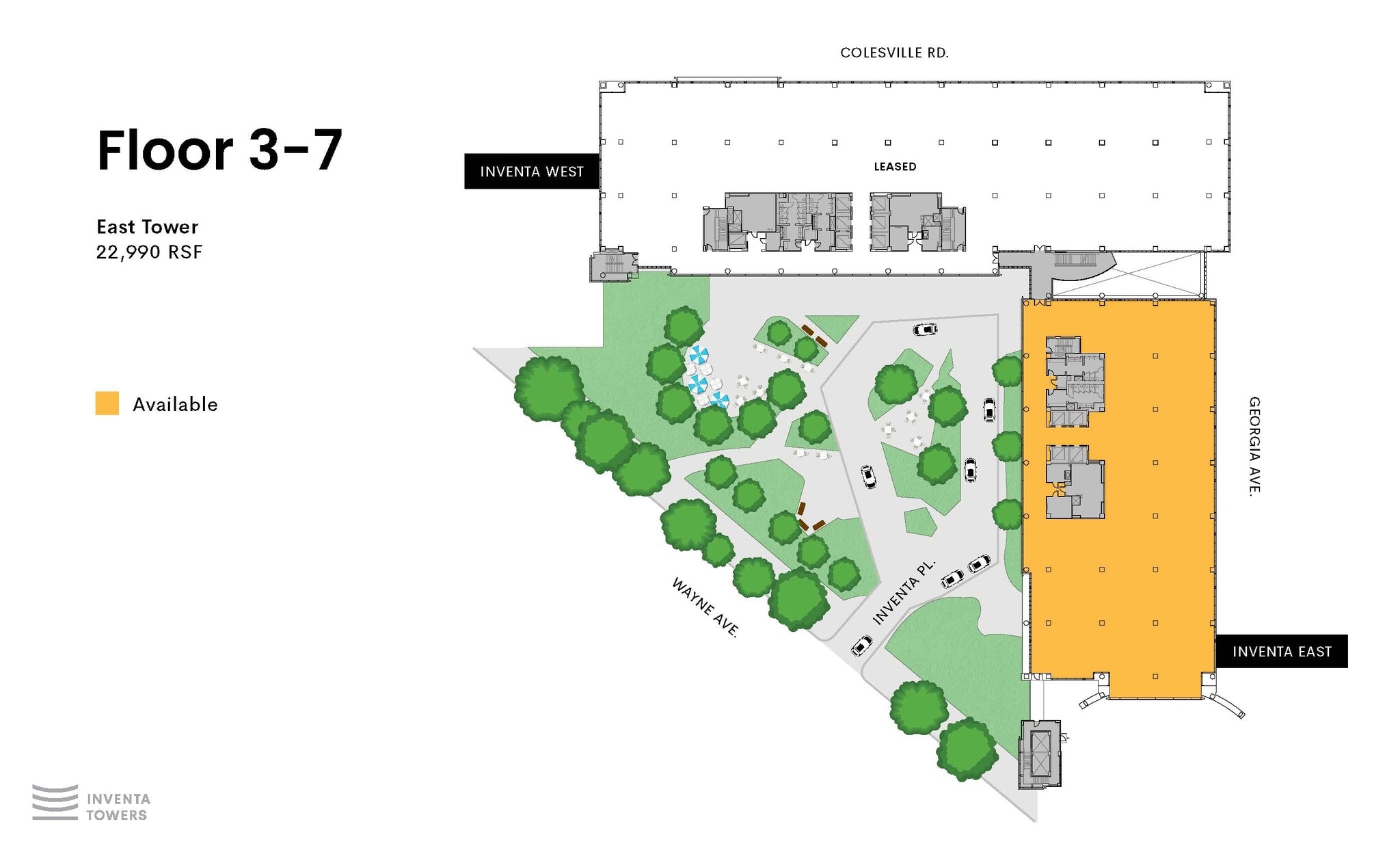 1 Inventa Pl, Silver Spring, MD à louer Plan d’étage– Image 1 sur 2